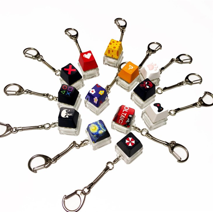 Keycap Fidget Keychain