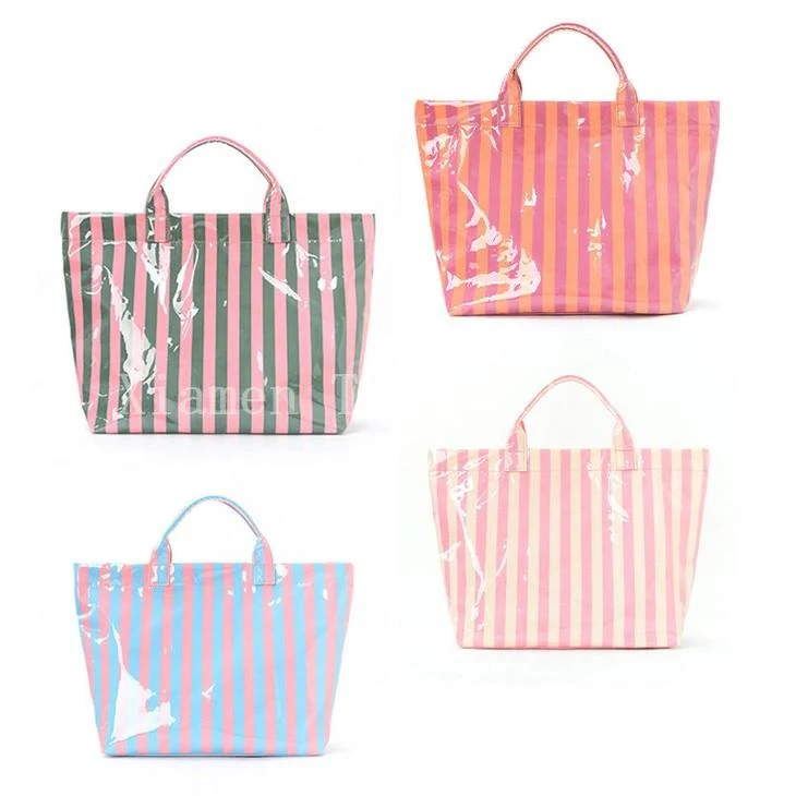 Kapaċità Kbira Waterproof PVC Kraft Paper Tote Bag Bejgħ bl-ingrossa